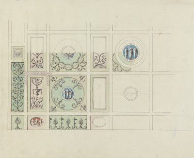 Progetto per il soffitto della Sala da Pranzo, Headfort House da Robert Adam